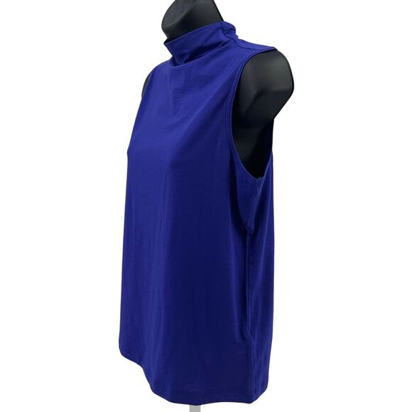 Athleta Outbound Tank Womens XS Noble Blue Pullover Mock Neck Camisole Outbound - Picture 4 of 11